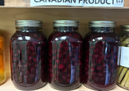 Canned blueberries