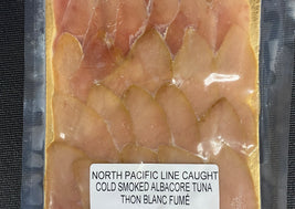 Cold smoked albacore tuna