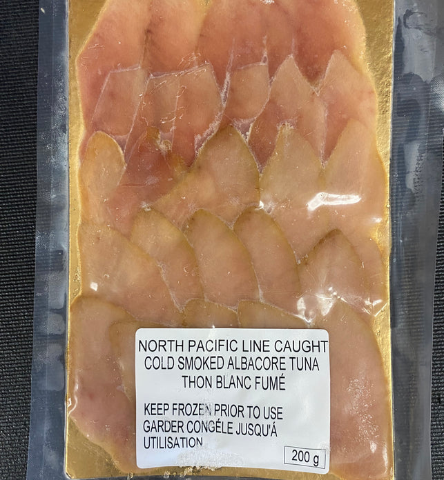 Cold smoked albacore tuna