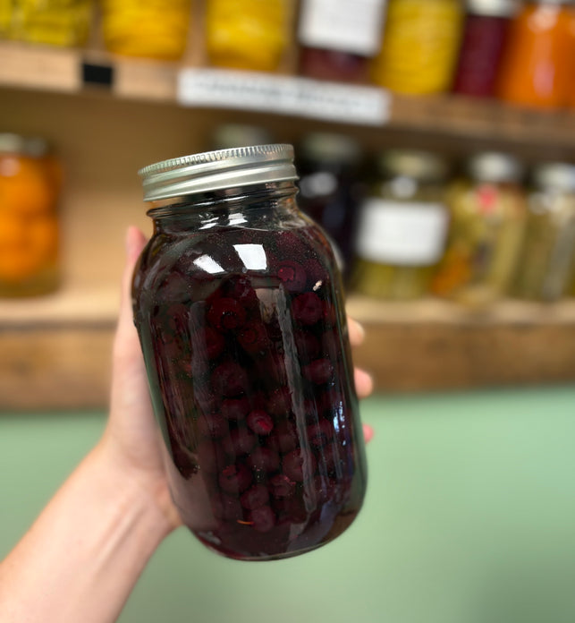 Canned blueberries