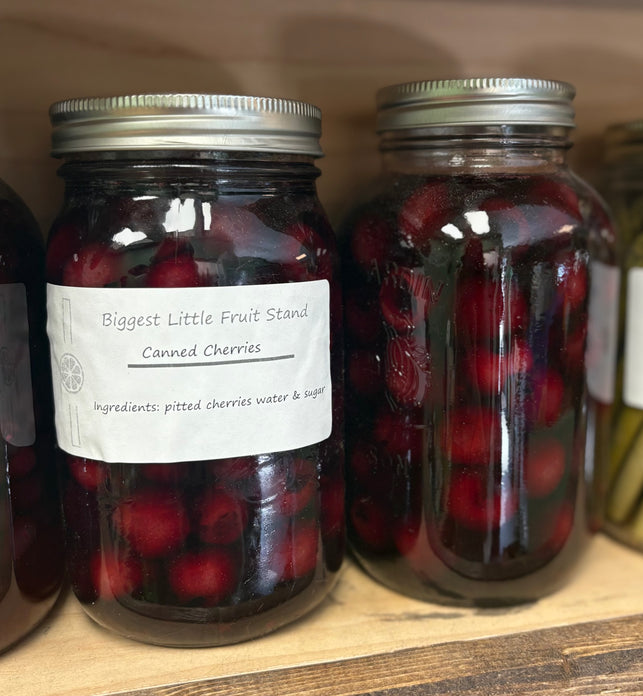 Canned cherries