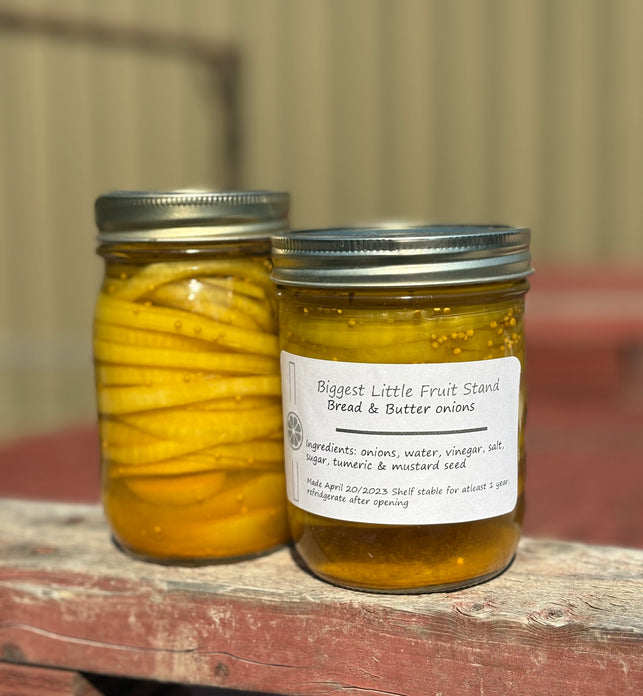 Pickled bread & butter onions