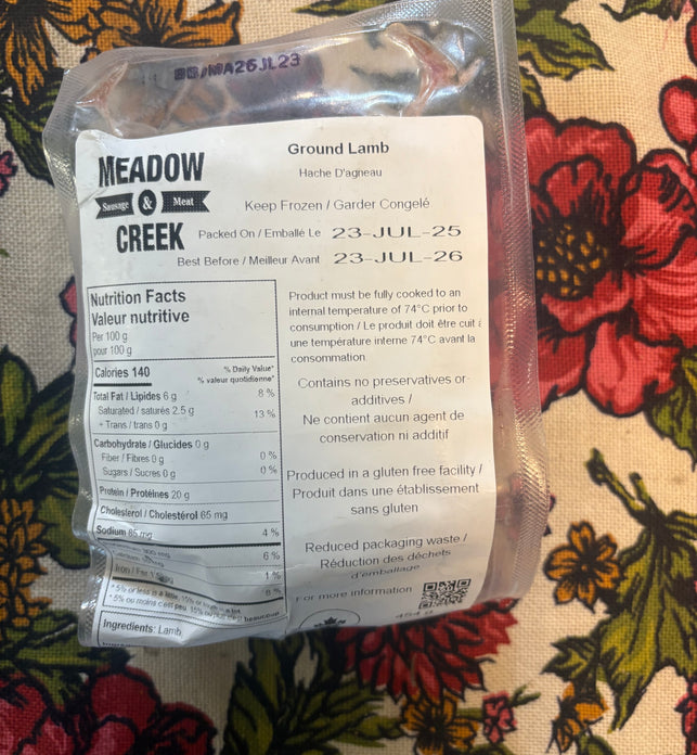 Ground Lamb (454gr)