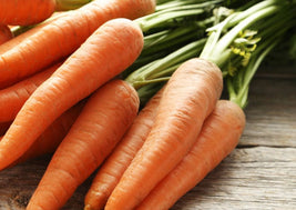 Carrots with tops