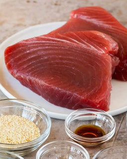 Wild Caught Yellowfin Tuna Steaks (8oz)